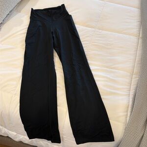 Jockey Women’s Black High Rise Wide Leg Stretch Pants Size Small